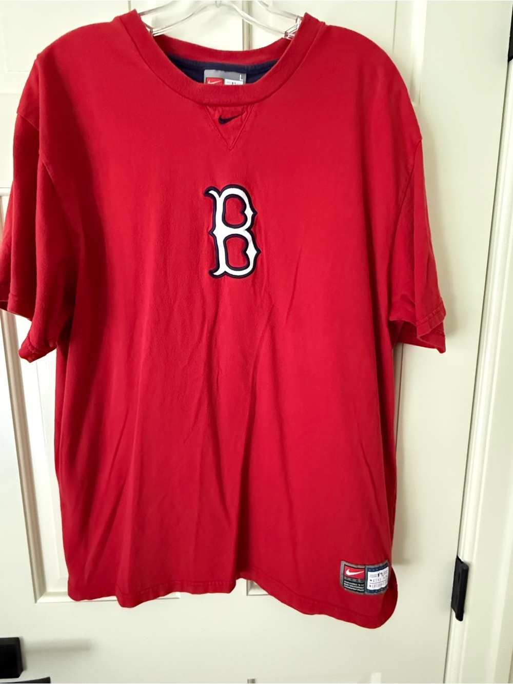 Nike Red Boston 'B' Short Sleeve Tee - Men's